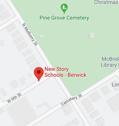 Here's our school location on the map in Berwick.