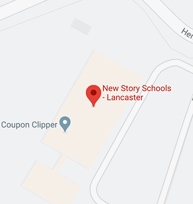 Here's our school location on the map in Lancaster.