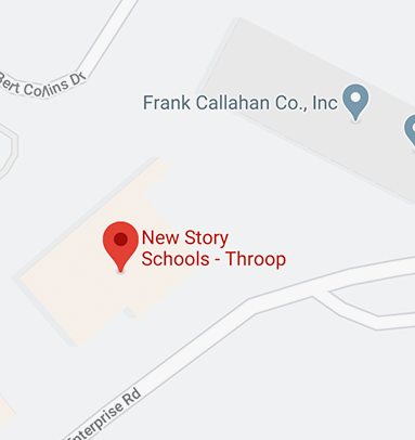 Here's our school location on the map in Throop.