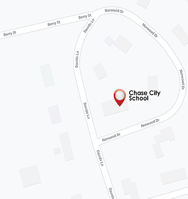 Here's our school location on the map in Chase City.