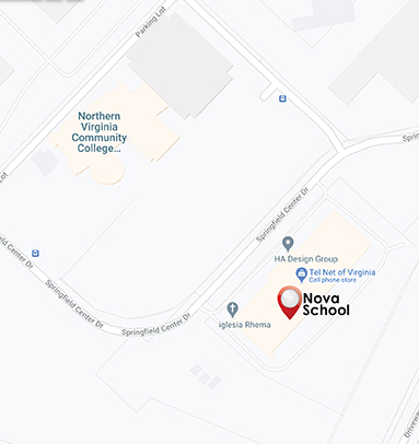 Here's our school location on the map in NOVA.
