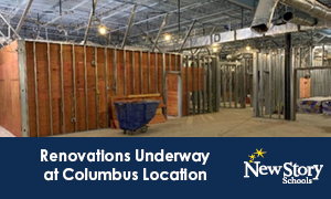 Renovations at New Story Schools Columbus Location