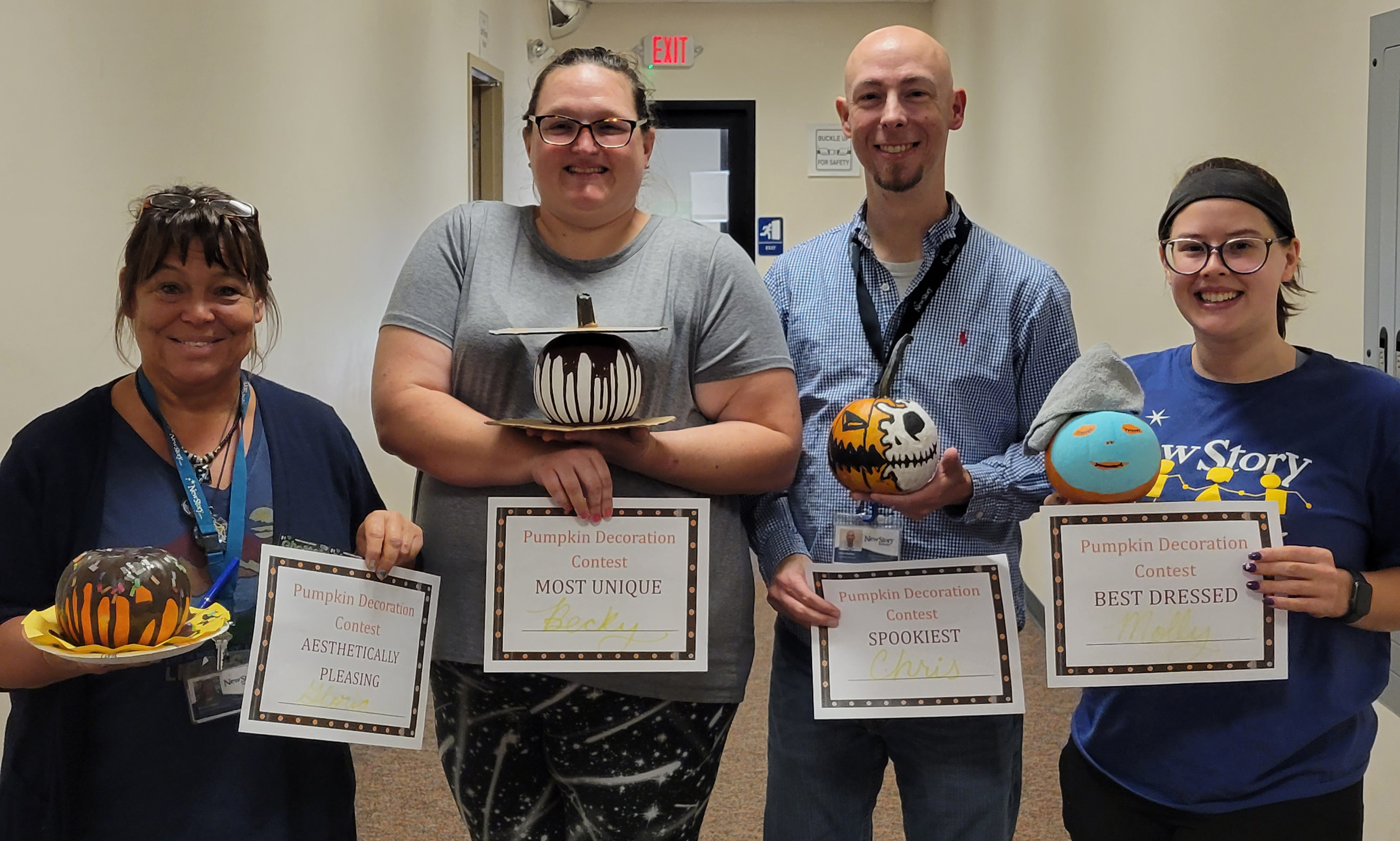 Lancaster staff had a school-wide vote for the best pumpkins in categories including: most aesthetically pleasing, spookiest, most unique, and best dressed! 