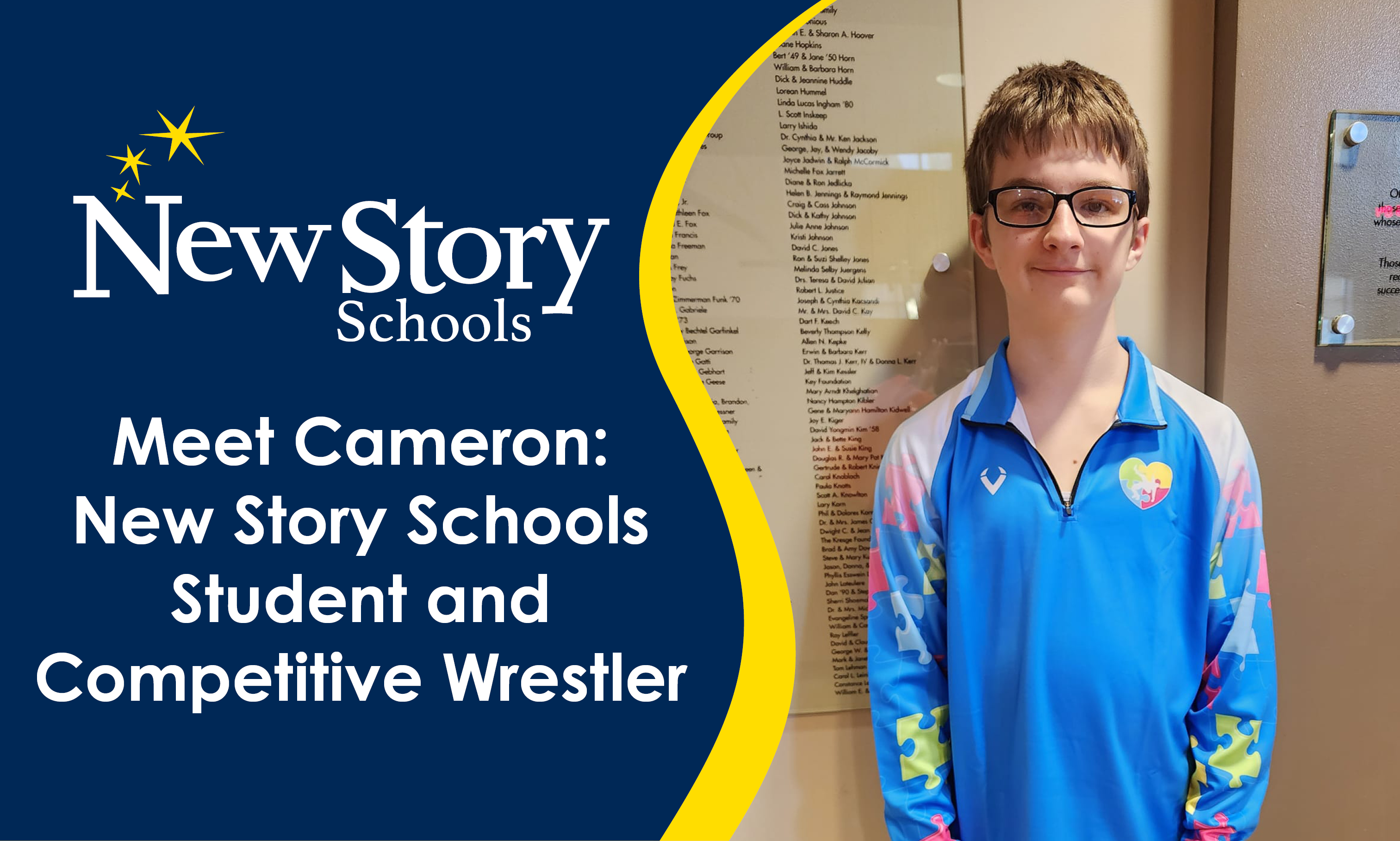 Meet Cameron: New Story Schools Student and Competitive Wrestler