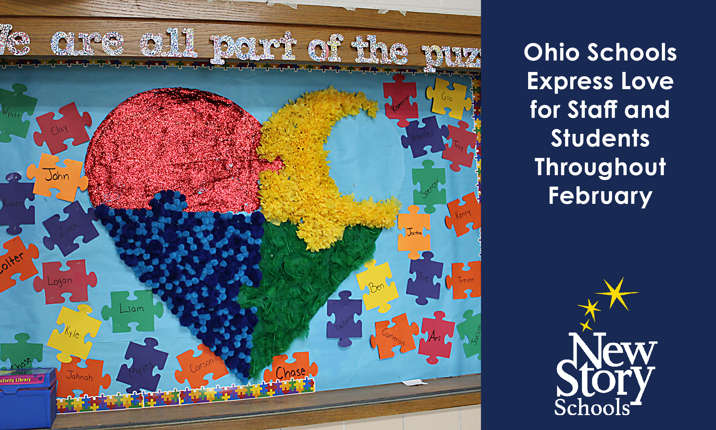 Ohio Schools Express Love for Staff and Students Throughout February