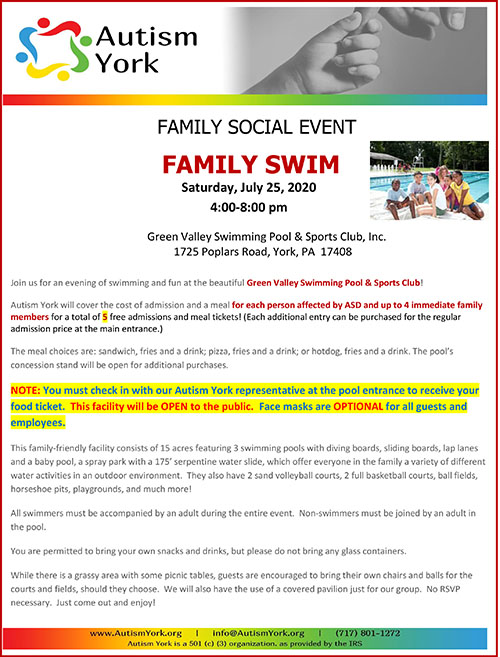 Information about the Free Swim.